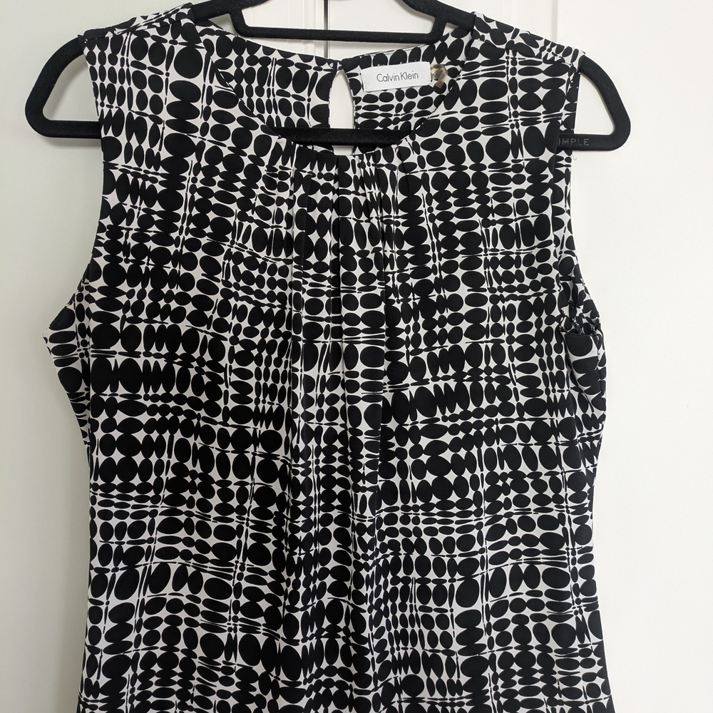 Calvin Klein Black and White Women's Top
